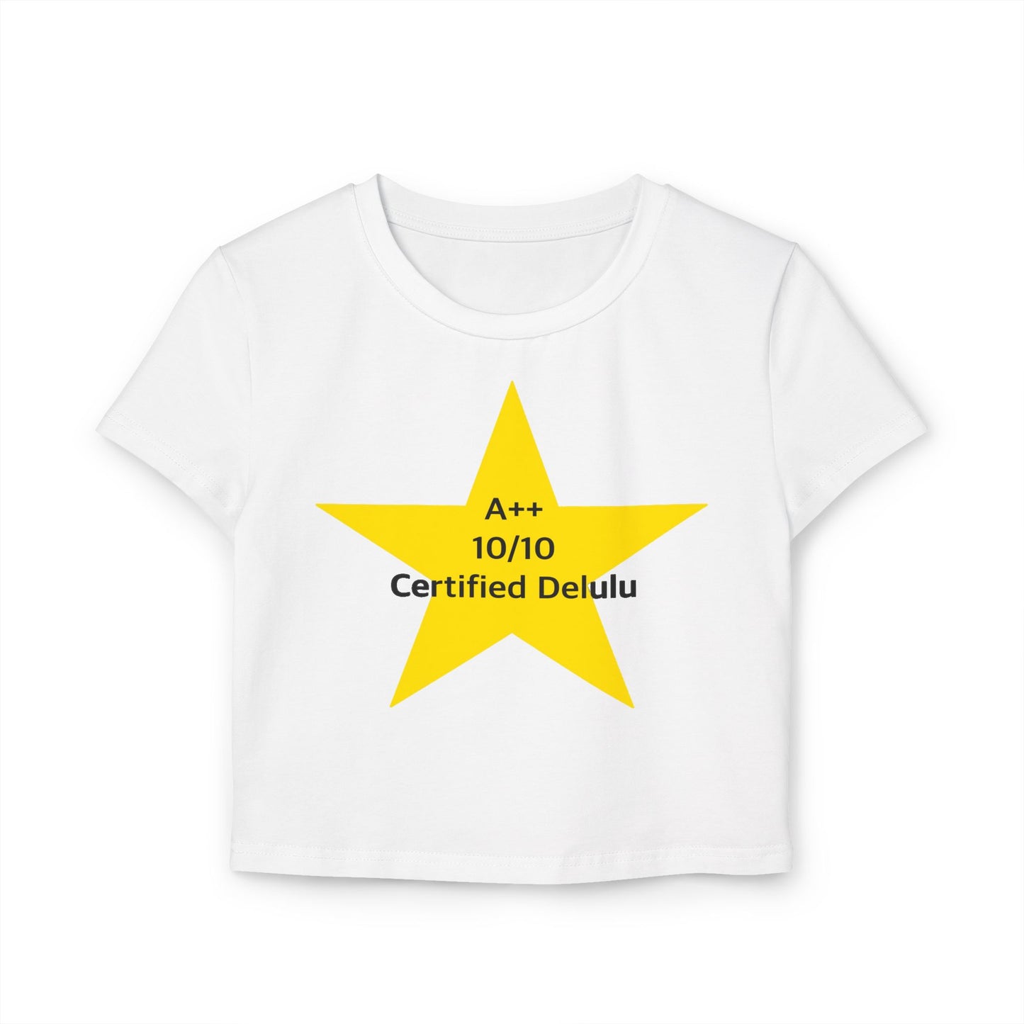 Y2K Women Baby Tee - Certified Delulu Design